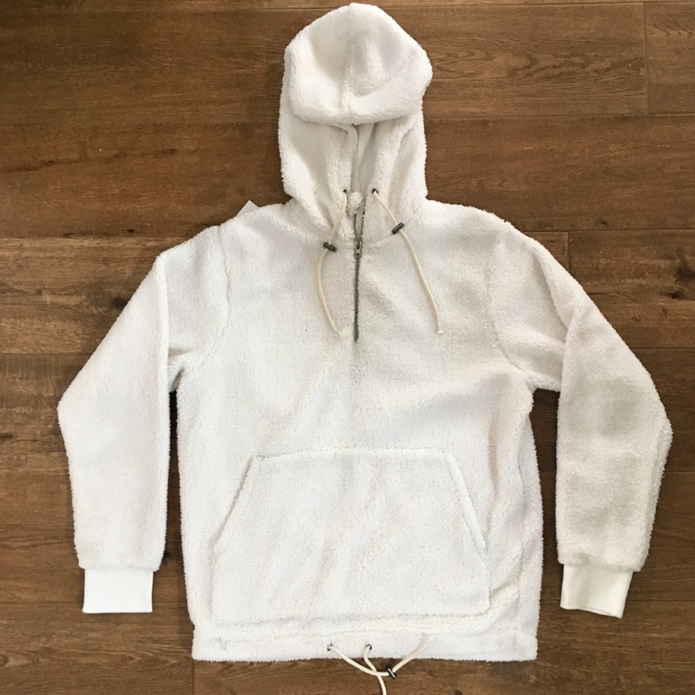 NWOT Pullover Teddy Sherpa Jacket
